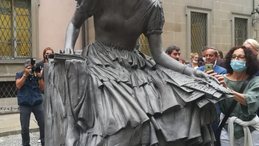 15 settembre 2021, Milano innalza una statua a Cristina Trivulzio di Belgioioso