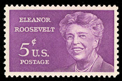Francobollo in onore di Eleanor Roosevelt, 1963, Wikimedia